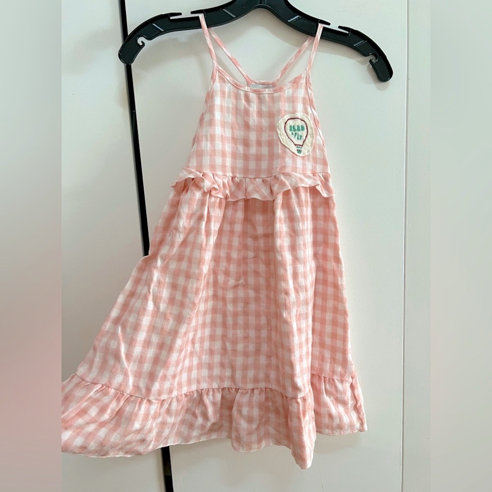 Piñata Pum MIDI Cotton Plaid Tank Girls Dress